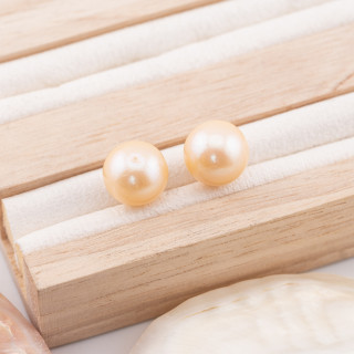 Μπαρόκ Round River Pearls 1 Hole (SEZ) 11,0-11,5mm 1 Pair Pink