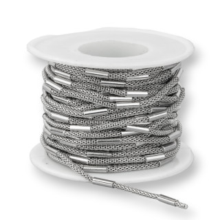 Chaîne à mailles en acier Cobra avec cylindre 2,5 mm 10 mètres