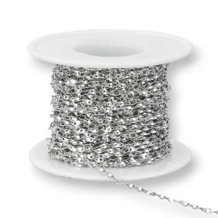 Catena Di Acciaio Fantasia Ondulata 1,3x28mm 12 Metri