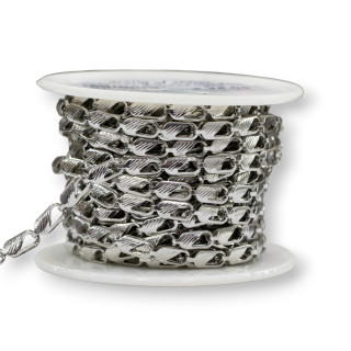 Steel Chain Rectangle Striped 04x09mm 5 Meters