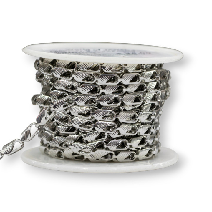 Steel Chain Rectangle Striped 04x09mm 5 Meters