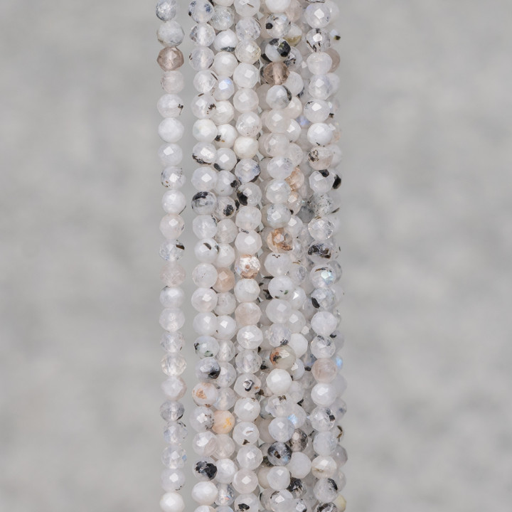 Labradorite Blanche Taille Diamant Facette 3,0mm Mix