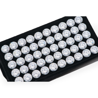 Gemma Cubic Zirconia Zircone Taglio Round Tondo 10mm 50pz