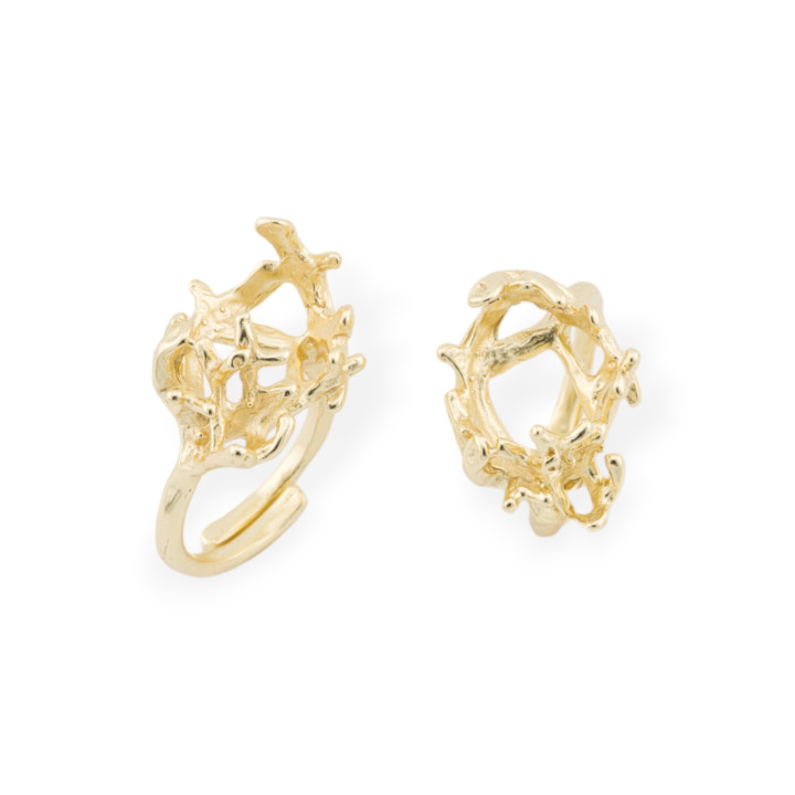 925 Silver Ring Bases With Adjustable Bezel Up To 14x16mm Adjustable Base 1pc Gold