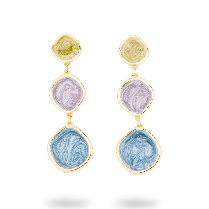 Enamelled Bijoux Earrings Isabella Collection 1 Pair