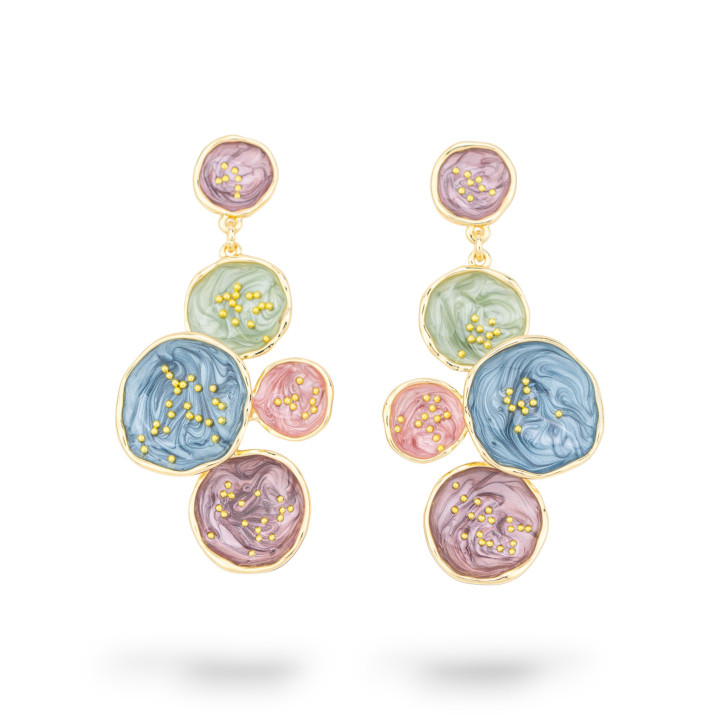 Enamelled Bijoux Earrings Isabella Collection 1 Pair