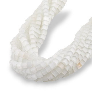 Cubo Ojo de Gato 4mm Blanco