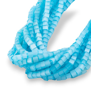 Occhio Di Gatto Cubo 4mm Celeste