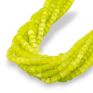 Occhio Di Gatto Cubo 4mm Verde Acido