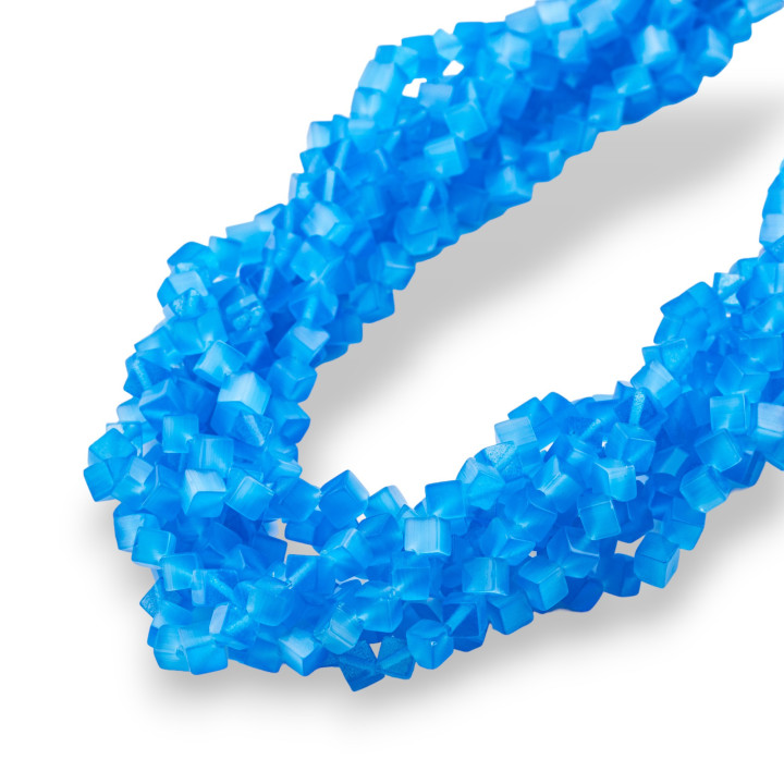 Occhio Di Gatto Cubo Diagonale 4mm Blu