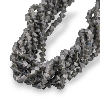 Cube Diagonal Oeil de Chat 4mm Gris