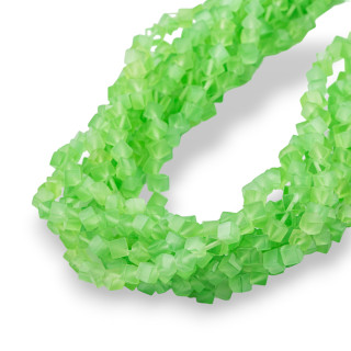 Katzenaugen-Diagonalwürfel 4 mm hellgrün