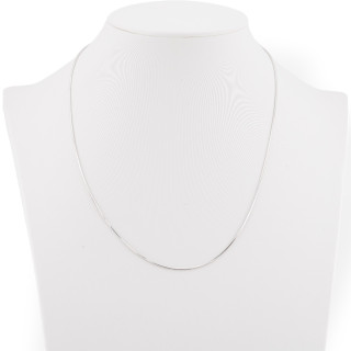 Collar de Plata 925 40cm 2uds Rodiado