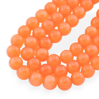 Ojo De Gato Naranja Redondo Liso 12mm