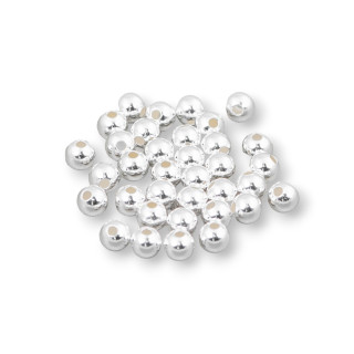 Boules Intercalaires En Argent 925 Schiaccini 2.5mm 5gr Plaqué Argent
