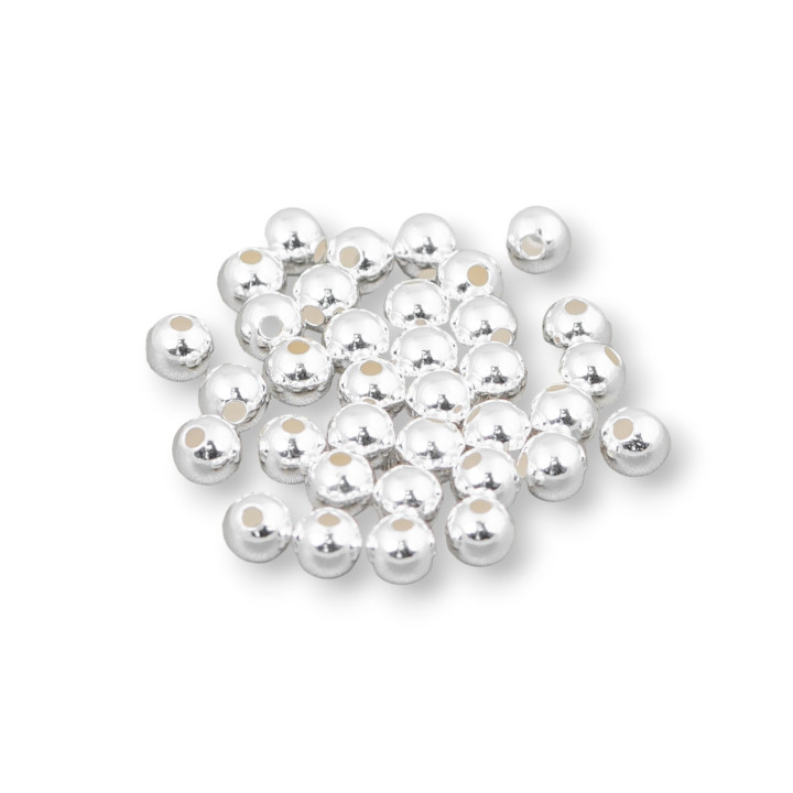 Distanzkugeln aus 925er Silber Schiaccini 2,5 mm 5 g versilbert
