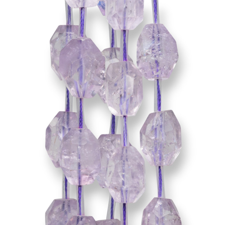 Piedra Facetada Transparente Lavanda Amatista 14-20mm