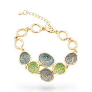 Pulsera Bijoux Esmaltada Colección Isabella 1ud Dorado MOD24