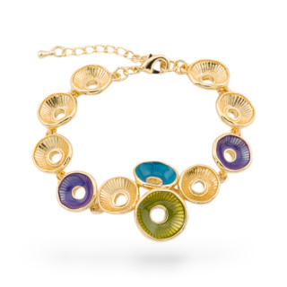 Pulsera Bijoux Esmaltada Colección Isabella 1ud Dorado MOD26