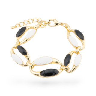 Enamelled Bijoux Bracelet Isabella Collection 1pc Gold MOD6