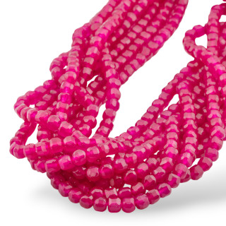 Φούξια Jade Cube Diamond Cut 4,5mm