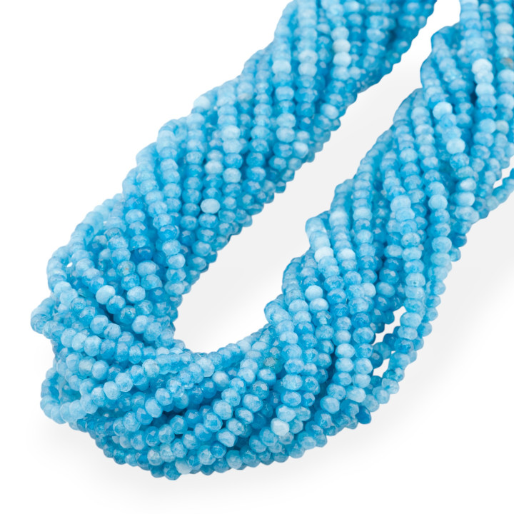 Giada Ligne Économique Rondelle à Facettes 3.5x2.5mm Bleu Clair