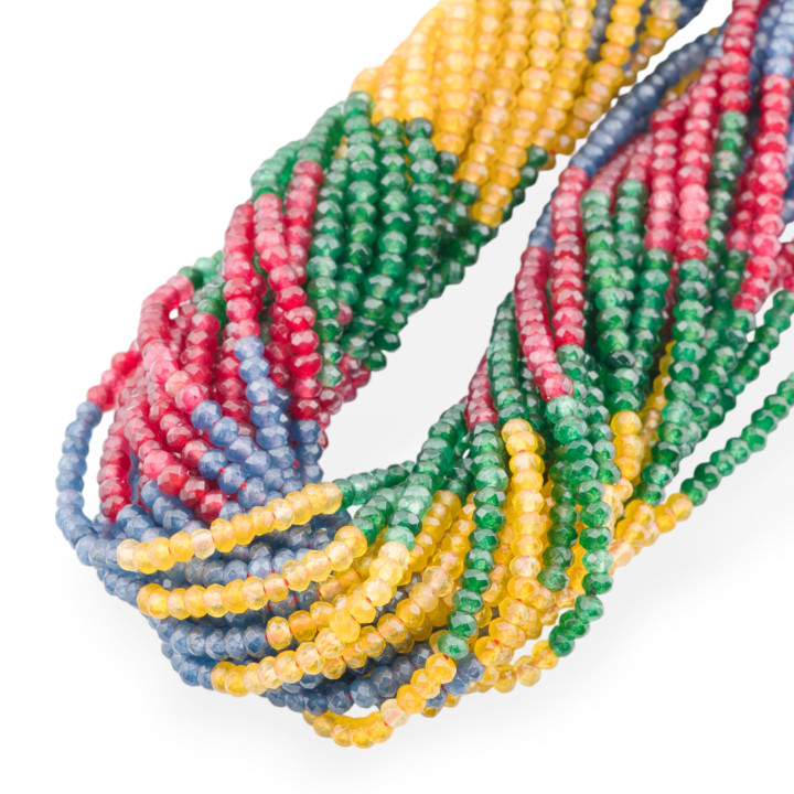 Giada Ligne Économique Rondelle à Facettes 3.5x2.5mm Dégradé