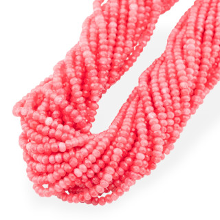 Jade Ligne Économique Rondelle Facette 3.5x2.5mm Rhodochrosite Rouge