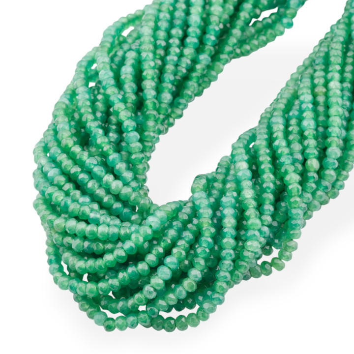 Giada Ligne Économique Rondelle à Facettes 3.5x2.5mm Vert