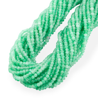 Giada Ligne Économique Rondelle à Facettes 3.5x2.5mm Vert Chryso