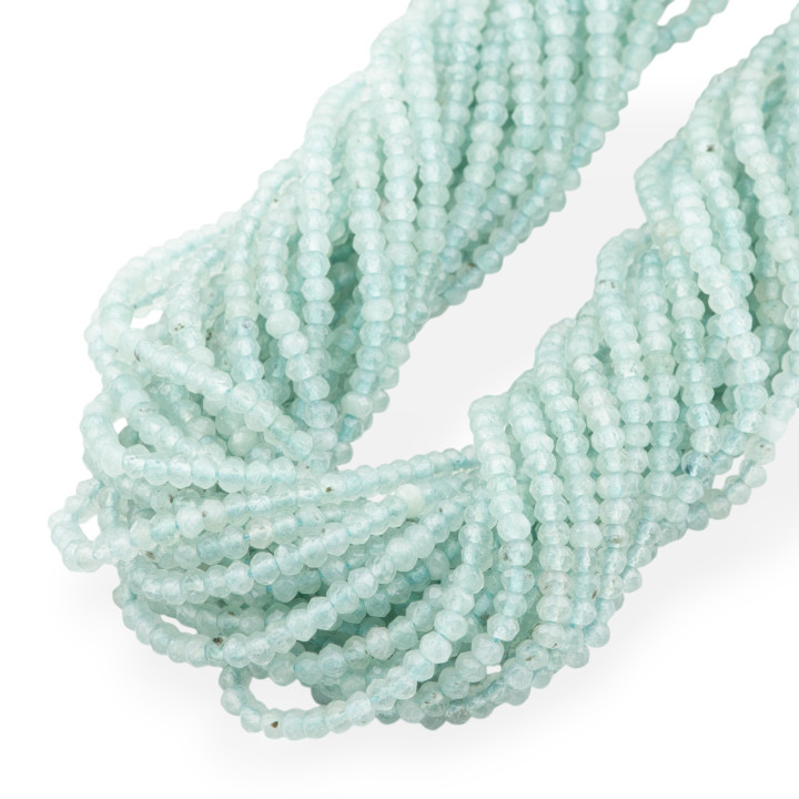 Giada Línea Económica Rondelle Facetada 3.5x2.5mm Verde Hielo