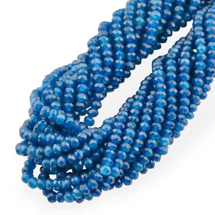 Giada Economic Line Facettierte Rondelle 4x3mm Transparent Blau