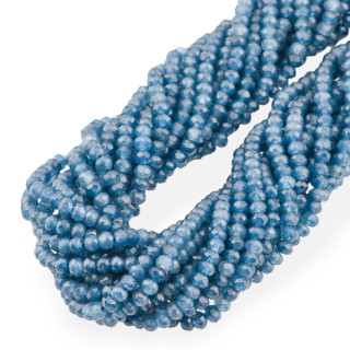 Giada Economic Line Faceted Rondelle 4x3mm Sapphire Blue