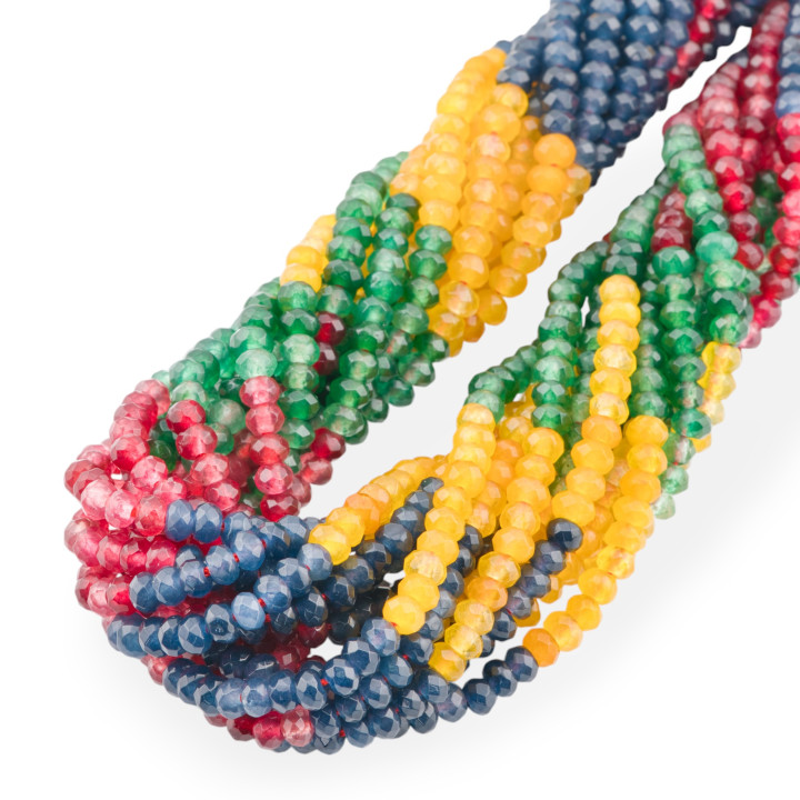 Giada Ligne Économique Rondelle à Facettes 4x3mm Dégradé