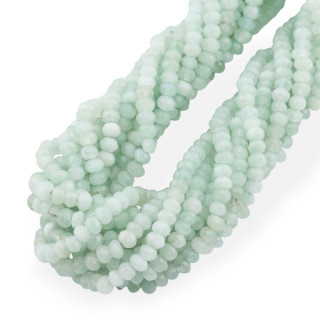 Giada Línea Económica Rondana Facetada 4x3mm Verde Criso Claro