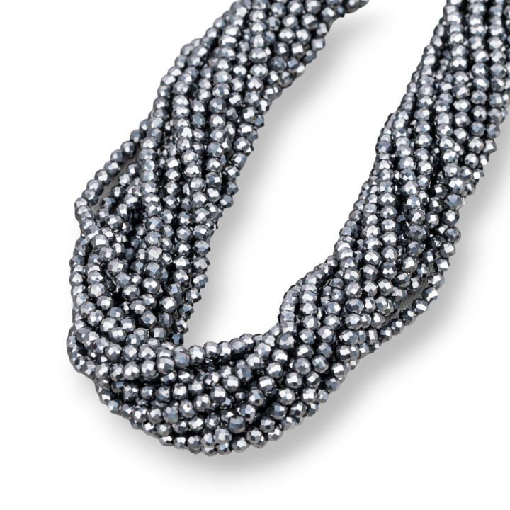 Terahertz Round Faceted Bead Diamond Cut 2.5mm