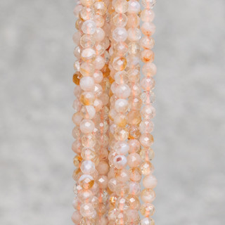 Quartz citrine à facettes taillée en diamant 4,0 mm brut