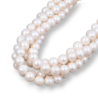 Round River Pearls 10,0-10,5mm A White