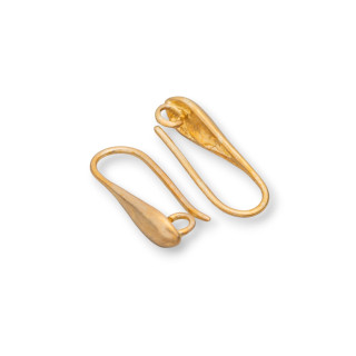 Bronze Drop Earring Backs 19x4mm 25 Pairs Raw Polished