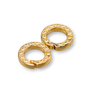 Κλείσιμο με γάντζο από σφυρήλατο ορείχαλκο 20mm 16τμχ Χρυσό