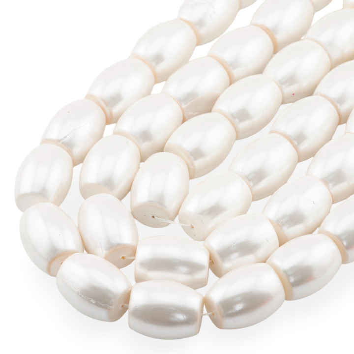 Βαρέλι White Mallorca Pearls 18x22mm