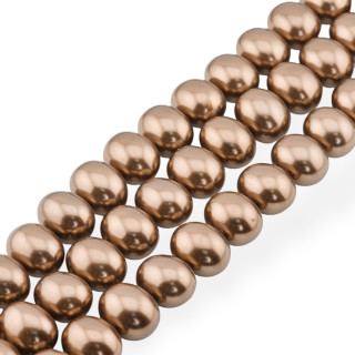 Candy Brown Mallorca Perlen 15x12mm