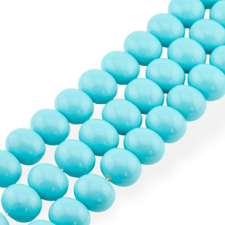 Majorca Pearls Turquoise Candy 19x15mm