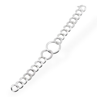 Bracciale In Argento 925 Con Zirconi Pave' 1pz