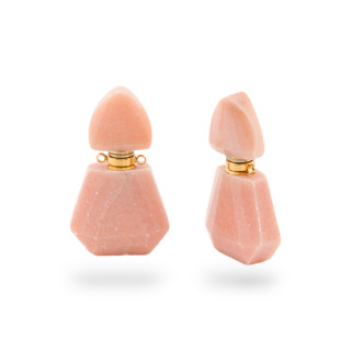 Componente colgante de botella de piedras preciosas MOD6 24x38 mm 2 piezas Eosita