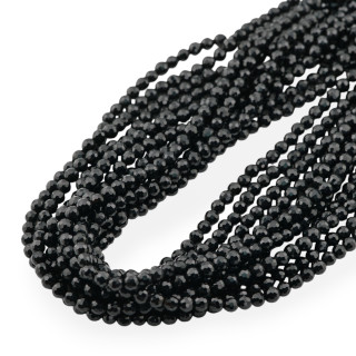 Onyx Round Faceted Bead 4mm First Choice Faceting