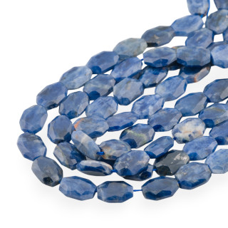 Sodalite Irregular Flat Faceted Stone 12x16mm