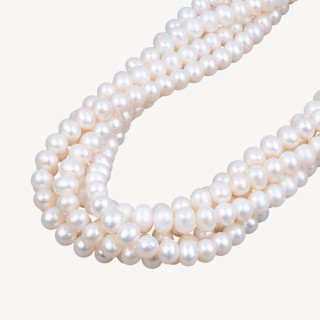 Round River Pearls 7.0-7.5mm AAA White