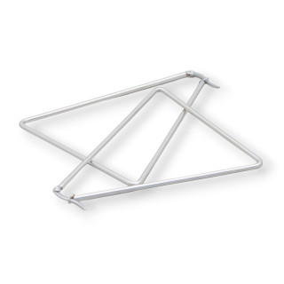 75mm 6Pairs Smooth Triangle Steel Earrings