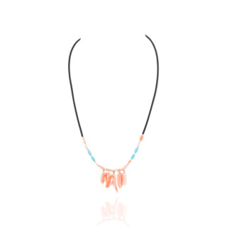 Collana Di Argento 925 Con Catena Ovale E Gocce Di Agata Bianca Sfaccettata 50+9cm